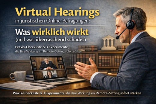 Virtual Hearings in juristischen Videoverhandlungen: Was wirklich wirkt (und was überraschend schadet)