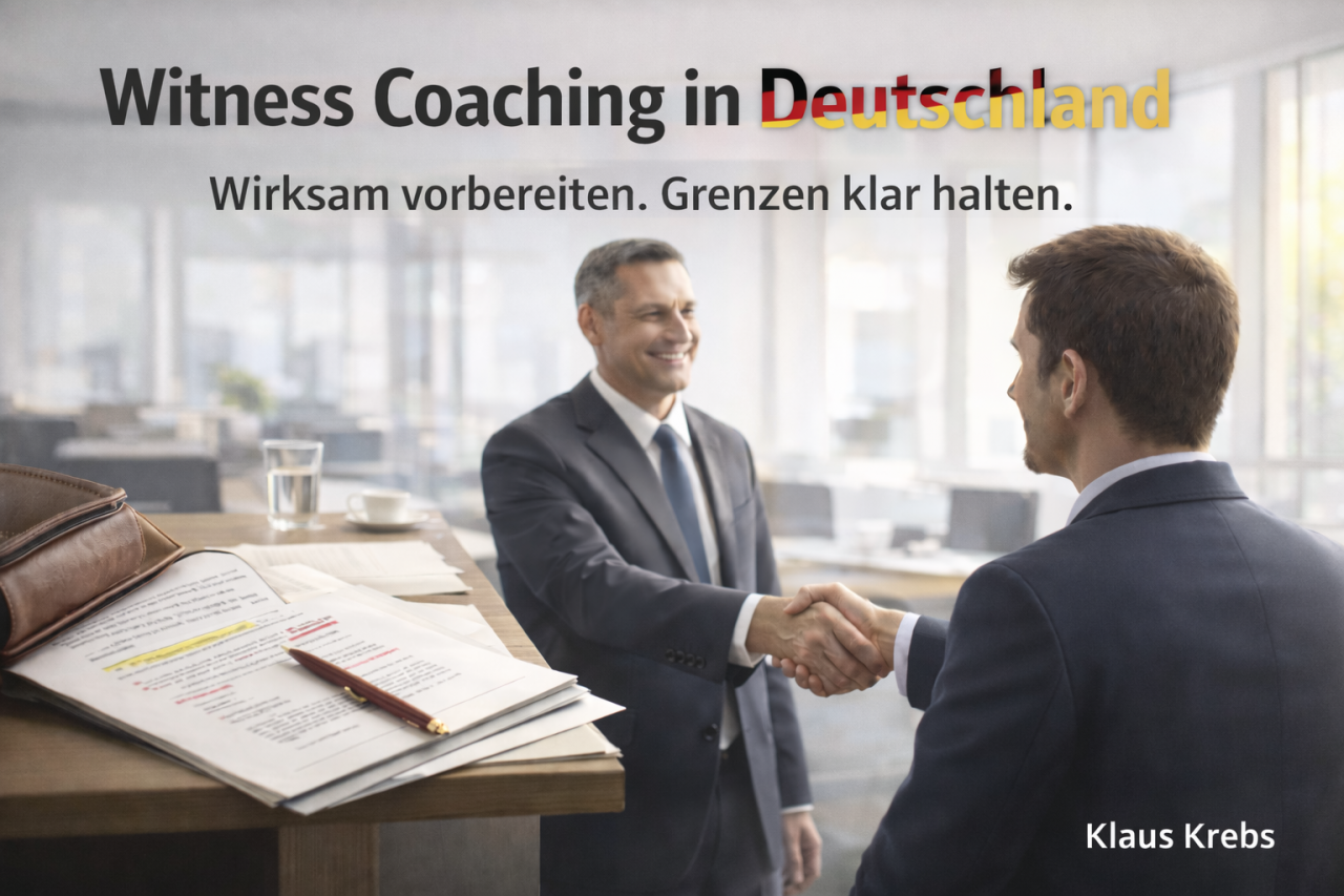 Witness Coaching in Deutschland: Was wirklich wirkt – und wo die rote Linie ist.